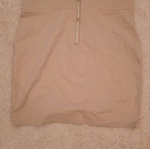 Brand new revamped tan mini skirt